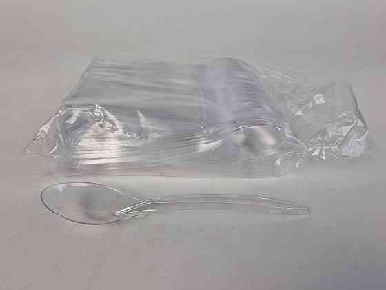 Ложка 180 мм прозора Преміум (100 шт) Харків