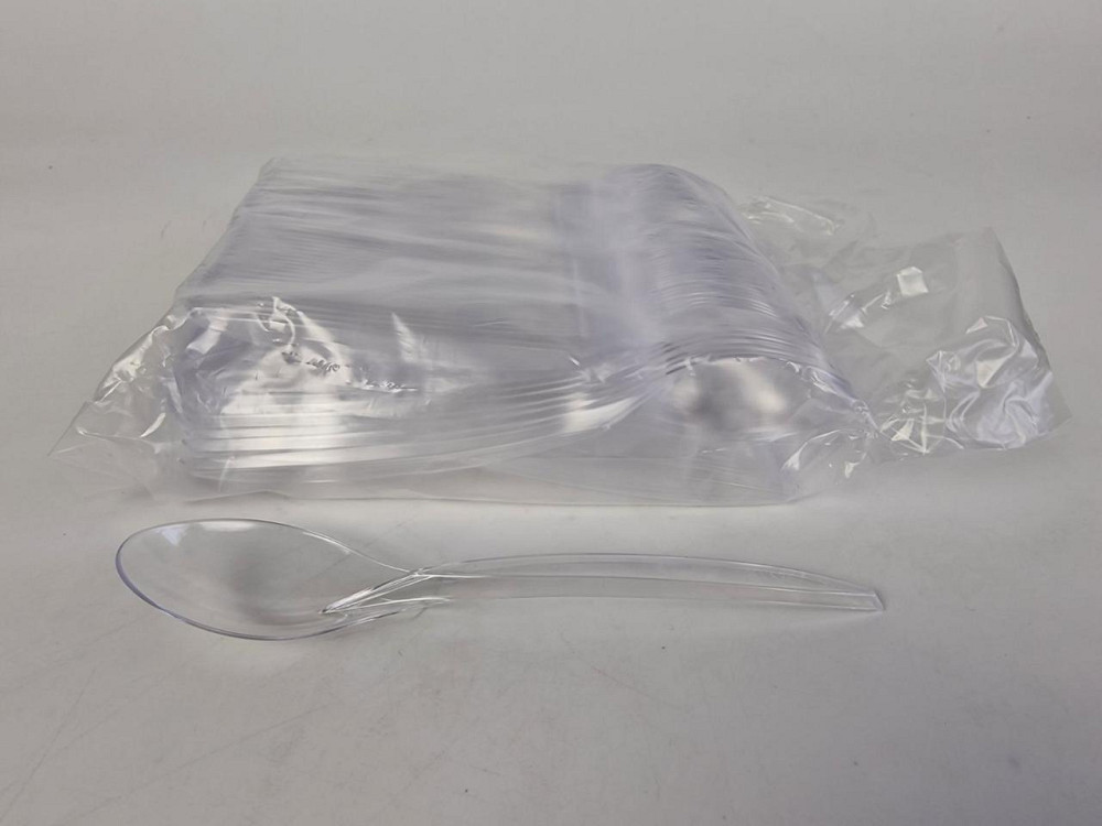 Ложка 180 мм прозора Преміум (100 шт) Харків - фото 1