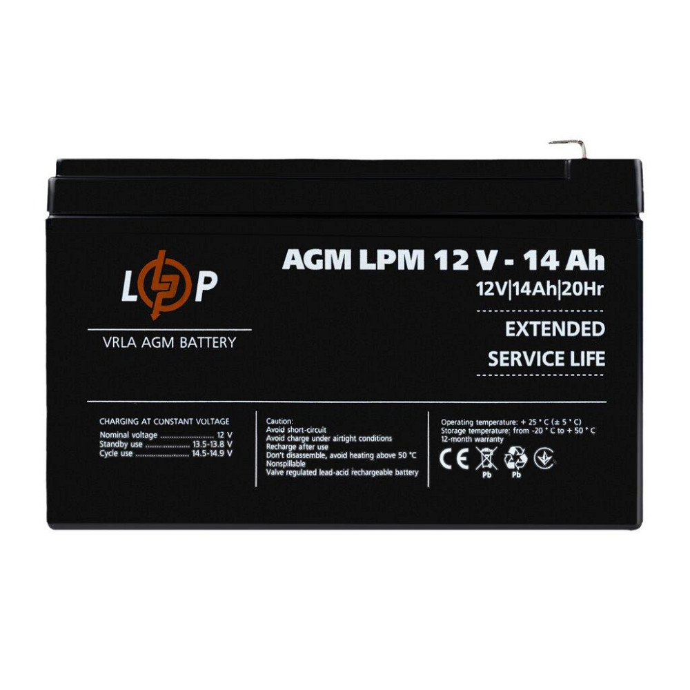 Аккумулятор AGM LPM 12V - 14 Ah Киев - изображение 1