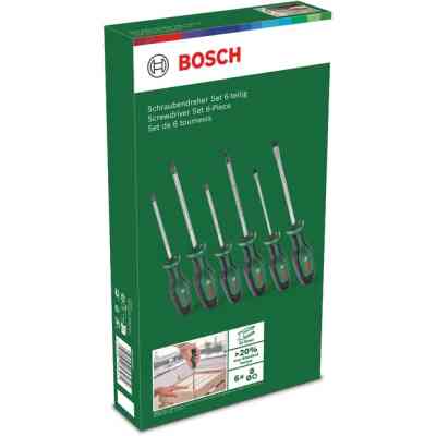 Набір викруток Bosch набір 6шт, SL 4, 6.5 мм, PH1х100 мм, PH2х125 мм, PZ1х100 мм, PZ2х125 мм (1.600.A02.BX7) Вінниця