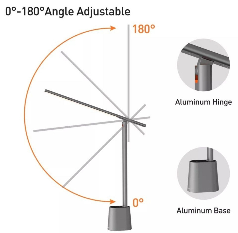 Настільна лампа Baseus Smart Eye Series Charging Folding Reading Desk Харків - фото 4
