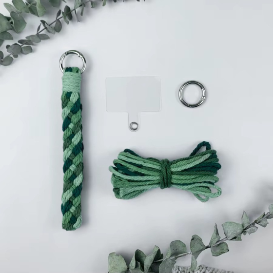 Набор макраме для вязания и плетения вязания брелока 