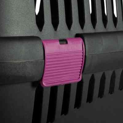 Переноска для тварин SGbox для тварин до 12 кг 60х38х39 см пластик (чорна/мікс) (2700000019030) Вінниця