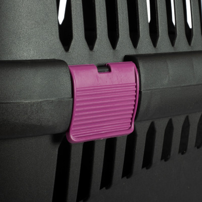 Переноска для тварин SGbox для тварин до 12 кг 60х38х39 см пластик (чорна/мікс) (2700000019030) Вінниця - фото 3