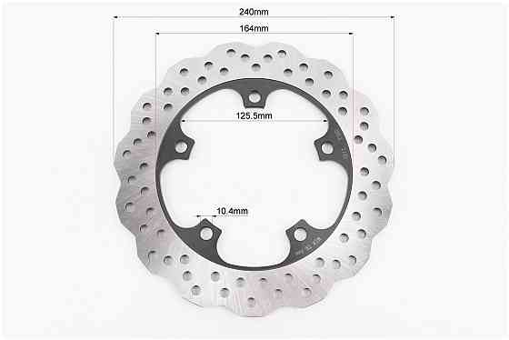 Loncin LX650DS/LX650-2A Диск гальмівний задній D-240mm Київ