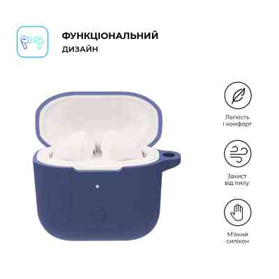 Чехол для наушников Armorstandart Hang Case для Xiaomi Redmi Buds 3 Navy Blue (ARM67080) Винница