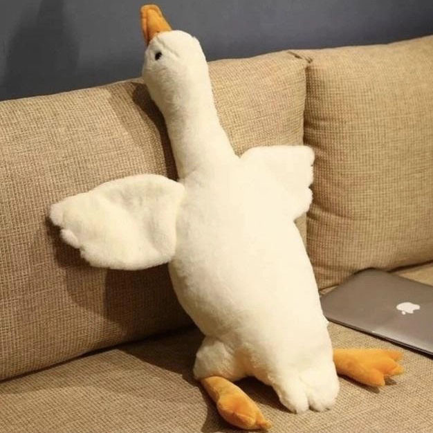 Іграшка-гуска плед 110 см, Іграшка Гусак-обіймусь для дітей, Подушка для BU-796 дітей зайчик Київ - фото 6