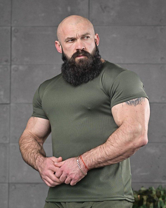 Тактична потоотводна футболка любов олива ДЛ6549 Одесса - изображение 3