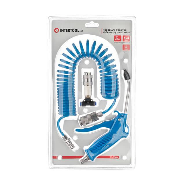 Набір для продувки кабіни вантажних авто: пістолет, шланг поліуретановий 5 м 6×4 мм, трійник на шланг 6 мм, на швидкороз'ємних Киев - изображение 14