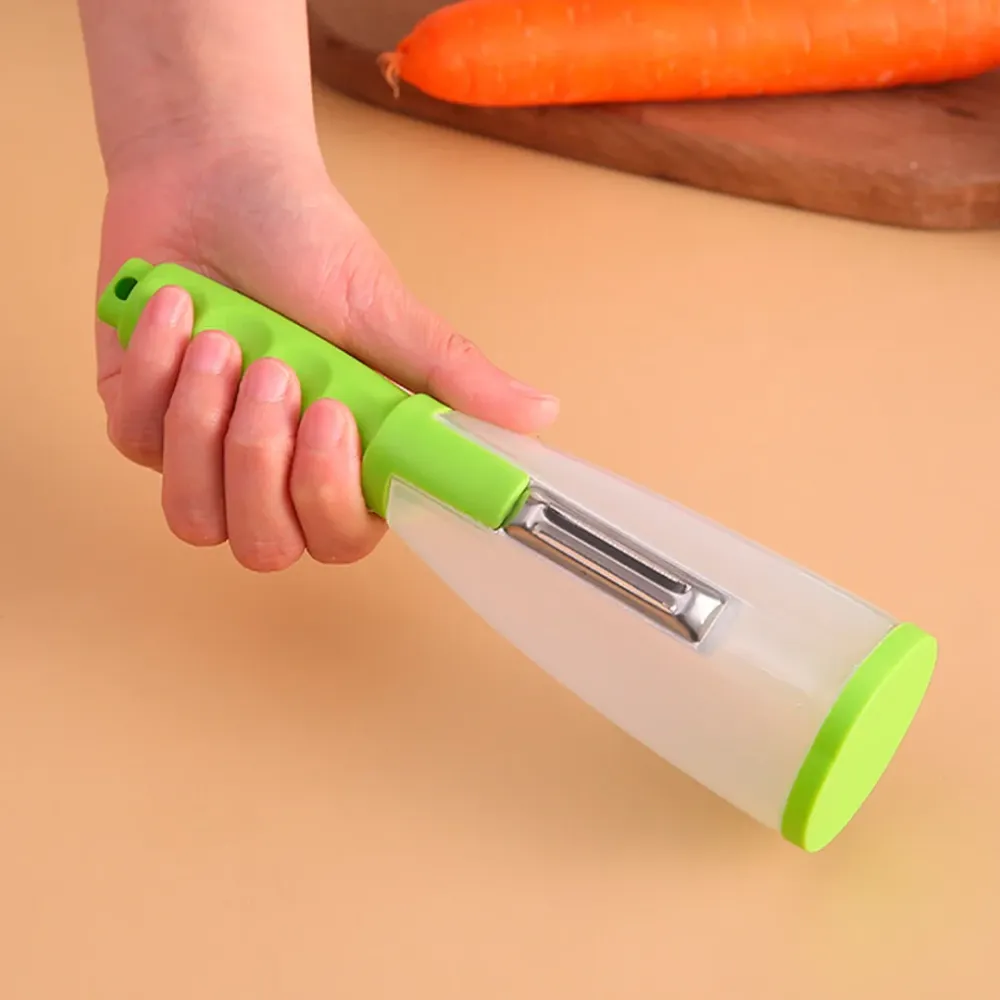 Овощечистка Easy Peeler, горизонтальное лезвие из нержавеющей стали, легкая и удобная Одесса - изображение 2