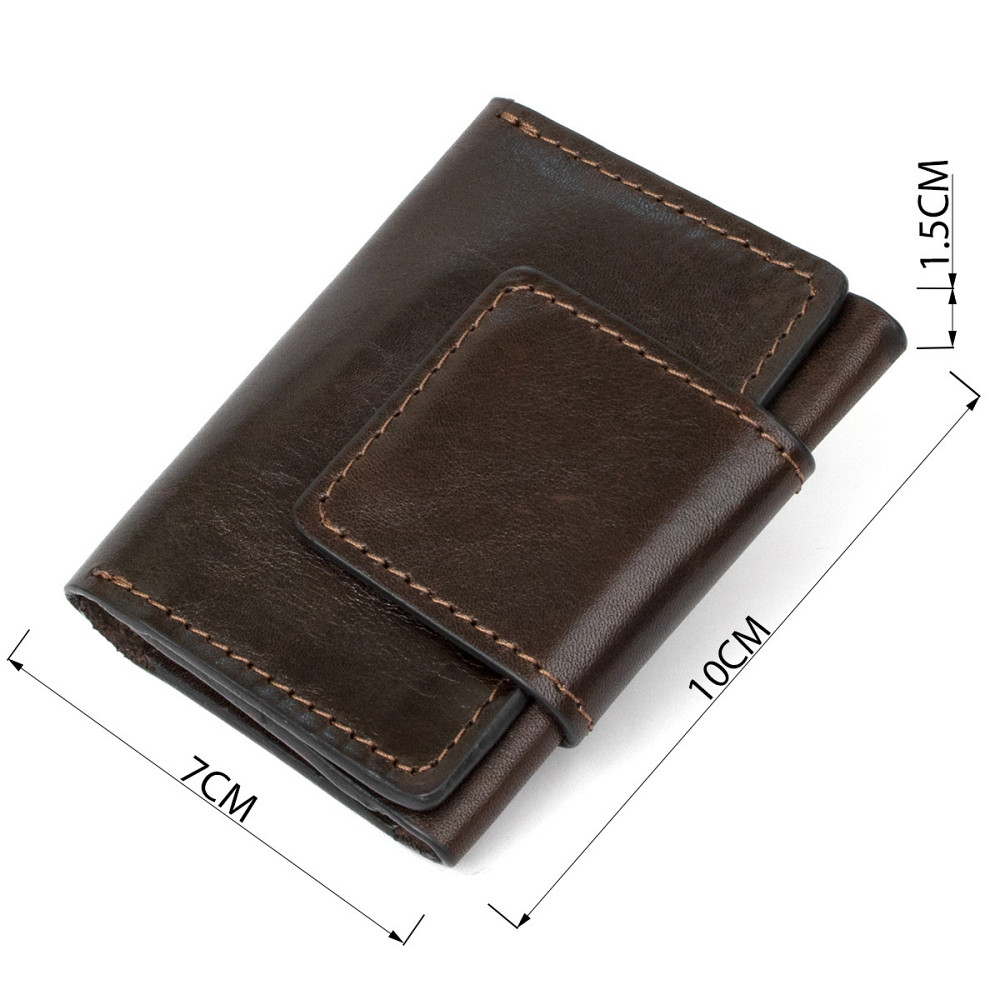 Кожаная визитница GRANDE PELLE 11410 Темно-коричневый Киев - изображение 3