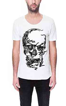 Футболка чоловіча с принтом  48 Біла 2664092927 Дніпро