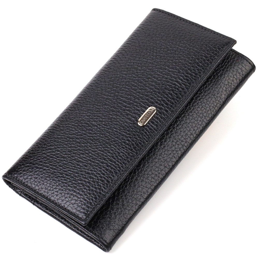 Функциональный кошелек для женщин из натуральной кожи CANPELLINI 21822 Черный Киев - изображение 1