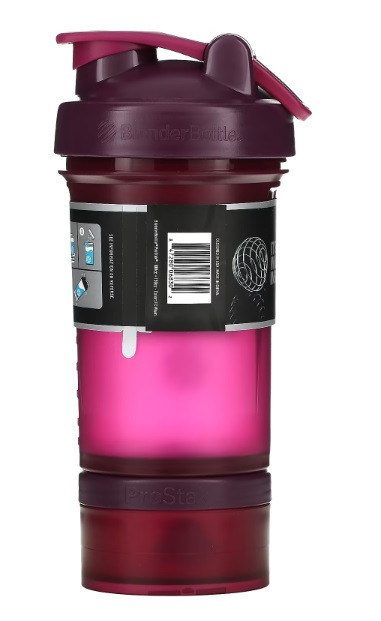 Шейкер спортивний BlenderBottle ProStak 22oz/650ml з 2-ма контейнерами Plum Кам'янське - фото 5