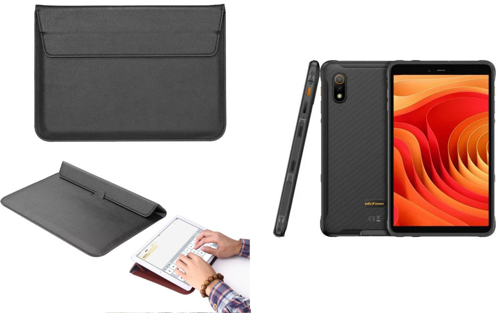 Чехол-конверт VitoCase для Ulefone Armor Pad Lite, с функцией подставки для планшета Черный Киев - изображение 1