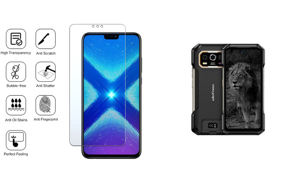 Защитное стекло NeoGlass для Ulefone Armor 27, 27 Pro, 27T, 27T Pro – ультрапрозрачное и устойчивое Киев - изображение 4
