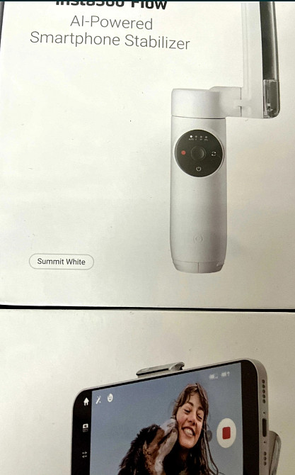Монопод - Стабилизатор : Insta 360 Flow Standalone White /Stone Grey . Новые ! Харьков - изображение 3