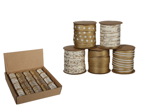 Стрічка золотиста "Квіти" 10 мм x 3 мм Рівне