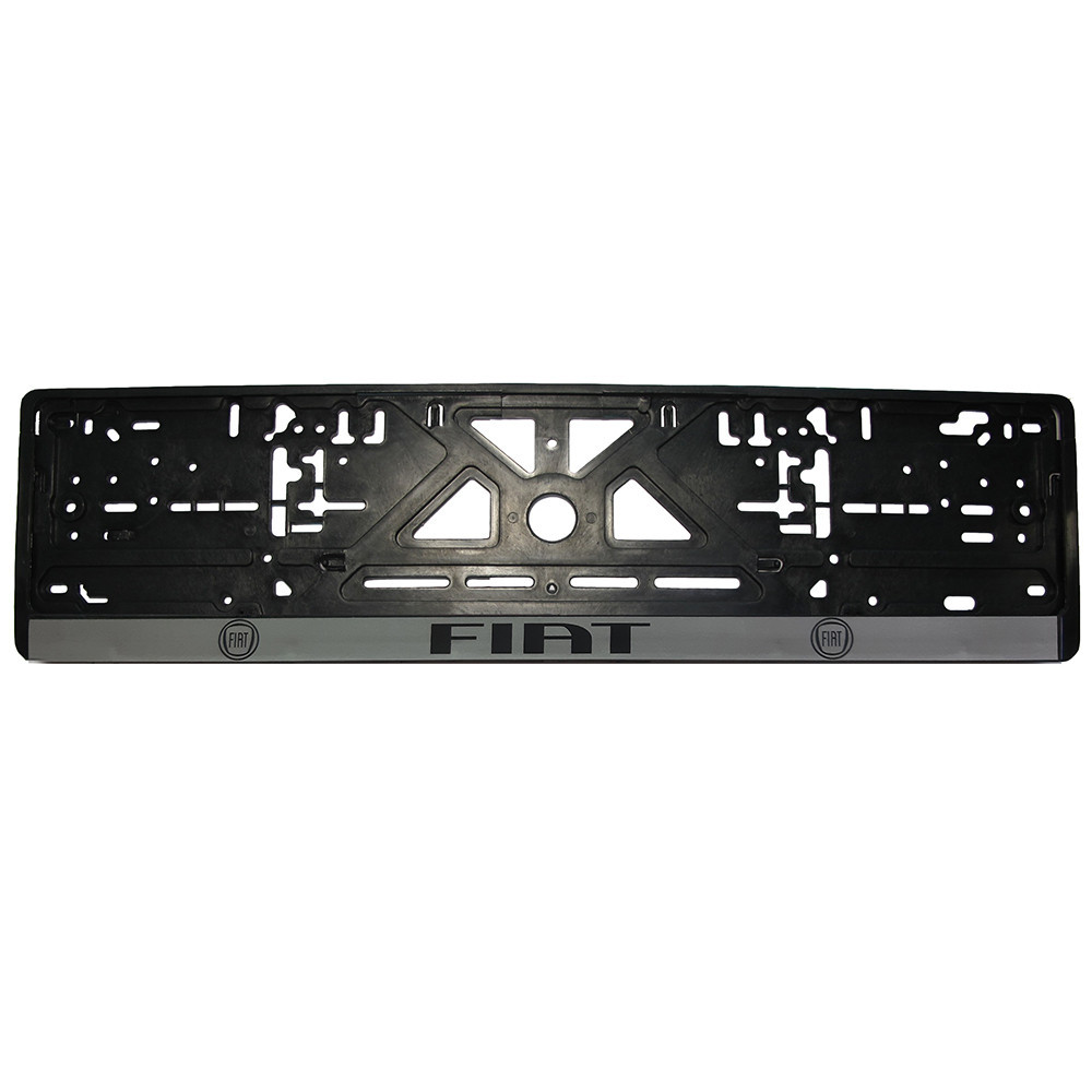 Рамка номерного знаку Fiat пластик чорна 1шт Київ - фото 1