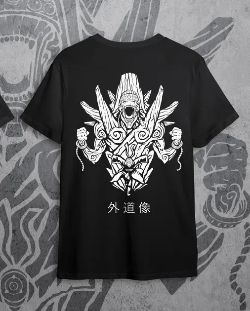 Футболка чоловіча з  принтом Наруто Статуя Гедо Розмір 48 Anime0013 Дніпро - фото 1