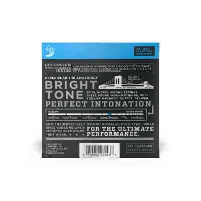 Струны для гитары D'Addario XL Nickel Wound Light Top / Heavy Bottom 8-String (10-74) (EXL140-8) Винница