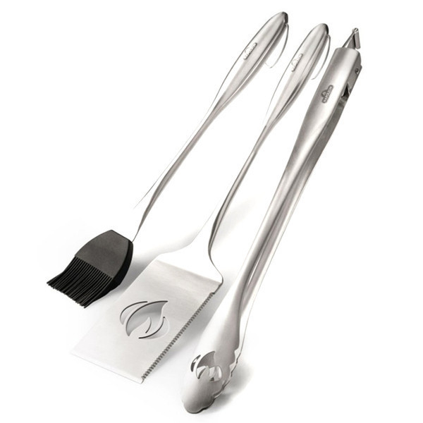 Набір з 3 предметів, нержавіюча сталь (щипці, лопатка, пензлик) Napoleon 70034 Код: 005951 Рівне - фото 1