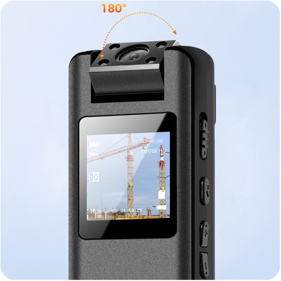Міні відеокамера Vandlion A22 1080p з диктофоном, поворотним об'єктивом, дисплеєм, кутом огляду 160° Київ