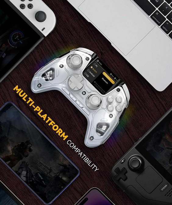 Бездротовий геймпад Manba One з дисплеєм, RGB-підсвіткою та док-стан. Харків - фото 6