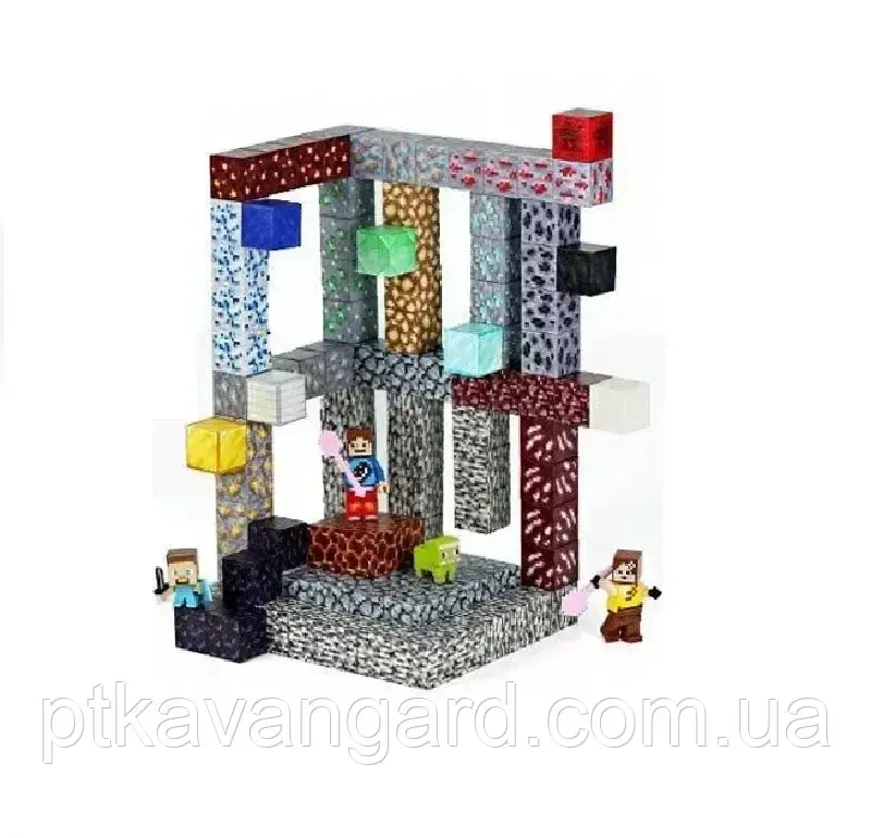 Магнітний конструктор майнкрафт печера 121 магнітних блока Dream World LZCK 058 Хмельницький - фото 8
