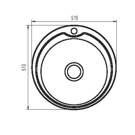 Мийка кухонна Zerix Z510-06-180MD (micro decor) (ZS0560) Киев