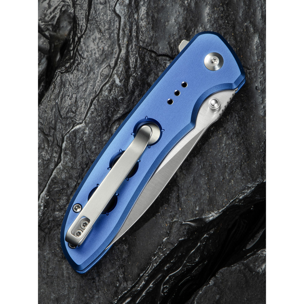 Ніж складаний туристичний Civivi Hyperpulse, (8.9 см) 14C28N / Aluminum синій Киев - изображение 14