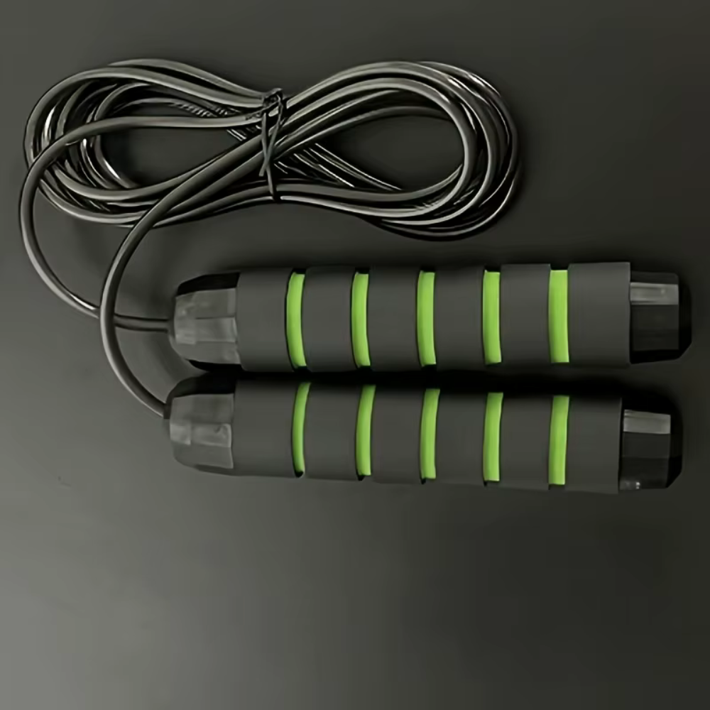 Скакалка, гімнастична, швидкісна для кросфіту з підшибниками, сталевий трос довжина 3 м, зелена Кам'янець-Подільський - фото 7