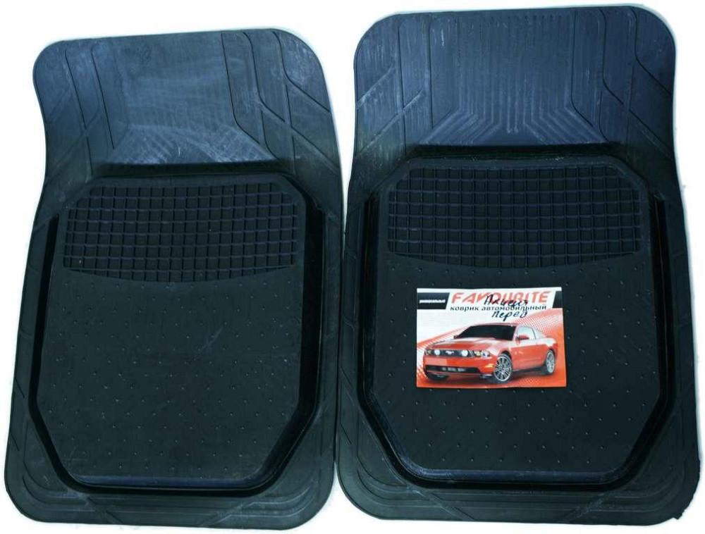Килимки салону гумові універсальні,Favorit ПЕРЕД, к-т (2шт.) Київ - фото 3
