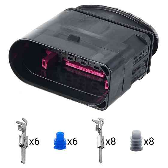 Електричний з'єднувач, 14-контактний, Фара, Чорний, Пластик Київ