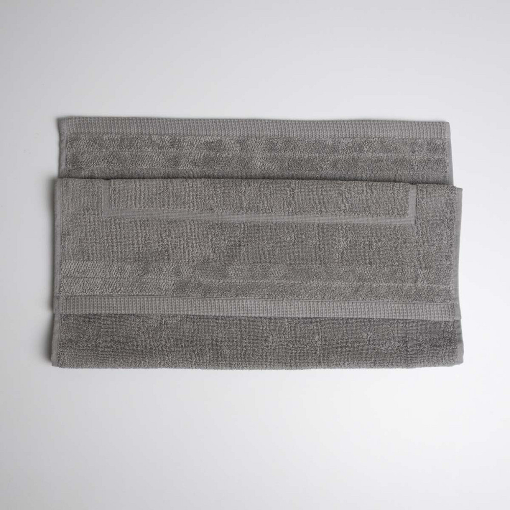 Рушник махровий для ніг Килимок GM Textile 50х70см 500г/м2 (Сірий) Суми - фото 2