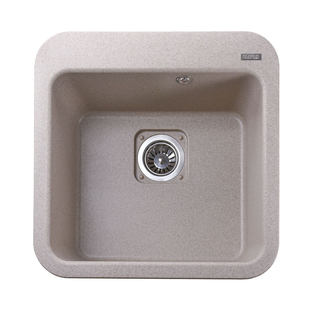 Гранітна мийка Globus Lux BARBORA  піщаний 510х510мм-А0004 Тернополь - изображение 2