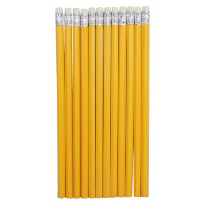 Олівець графітний H-Tone НВ, з гумкою, жовтий, уп. 12 шт (PENCIL-HT-JJ30105B) Вінниця - фото 3