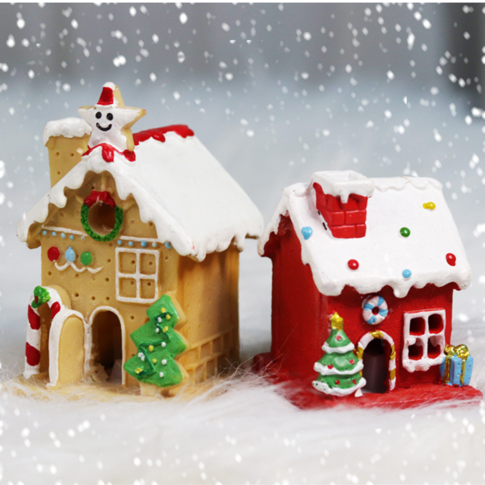 Новогодний домик из полистоуна с LED подсветкой для мини-сада, миниатюры, рождественской инсталляции Одесса - изображение 6