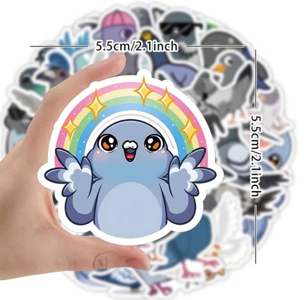 Набір наклейок з птахами (голуби) для скрапбукінгу та декору, 63 шт Київ - фото 3