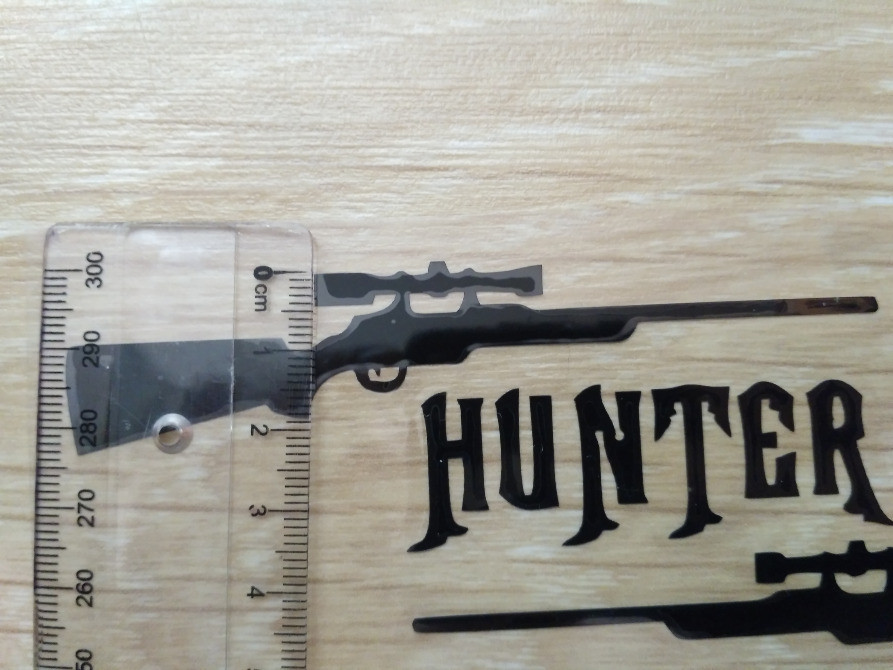 Наклейка Мисливець Чорна Київ - фото 3