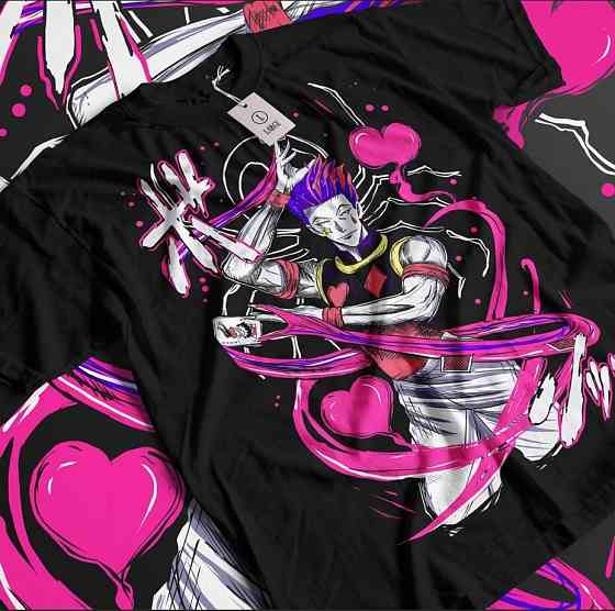 Футболка аниме Охотник × Охотник оверсайз (S/M/L) Черний AnimeJ0896 Днепр