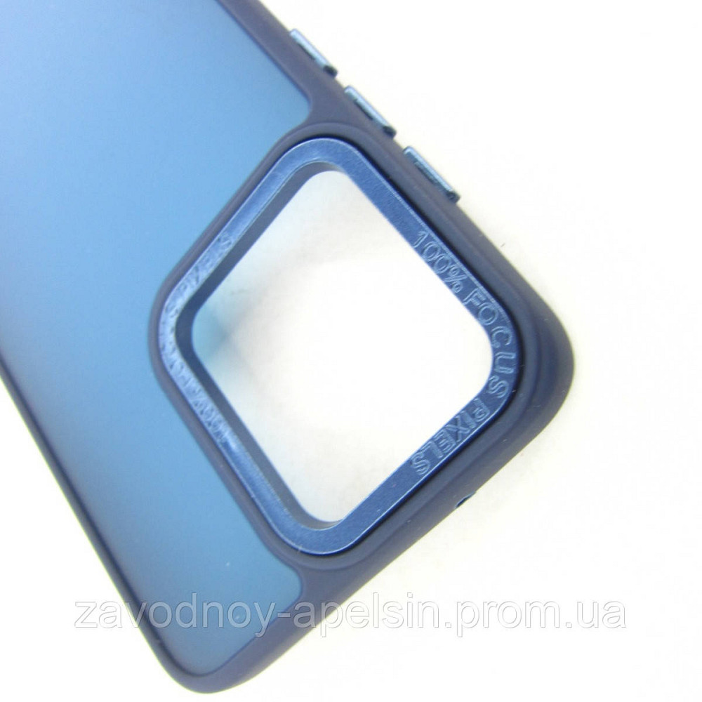 Motorola Moto G84 Матовий чохол Frame TPU+PC (синій) Одеса - фото 3