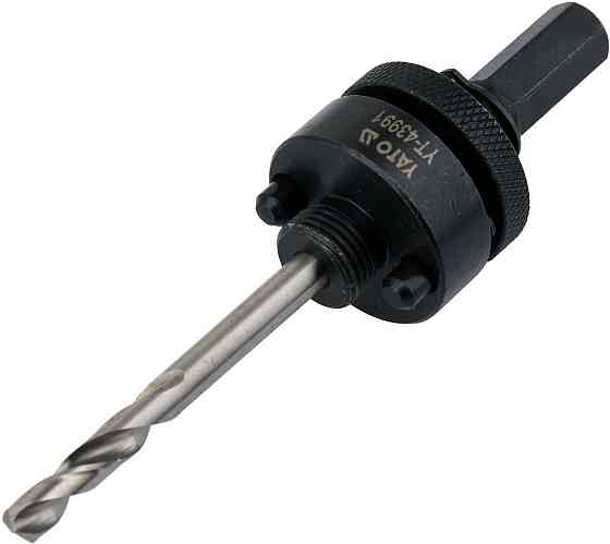 Тримач зі свердлом Ø6 мм YATO : HEX10, для корончатих свердл з різьбовим кріпленням- 5/8" [10/90] Одеса