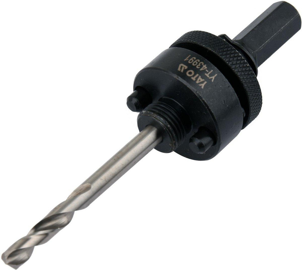 Тримач зі свердлом Ø6 мм YATO : HEX10, для корончатих свердл з різьбовим кріпленням- 5/8