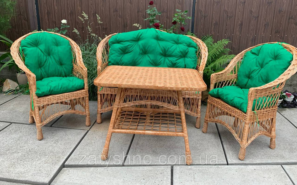 Мебель из лозы, комплект с подушками Киев - изображение 4