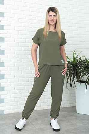 Літній костюм зі штанами на резинці "My day" оптом | Батал Київ