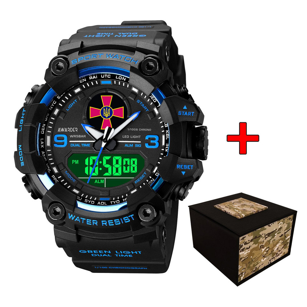 Awarder 001BUDZSU ЗСУ Чорні з синім + Коробка. Київ - фото 1