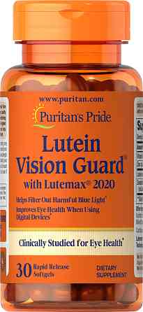 Лютеїн із зеаксантином та цинком Puritan's Pride Lutein Blue Light Vision Guard with Lutemax® 2020 with Zinc 30 Softgels Луцьк