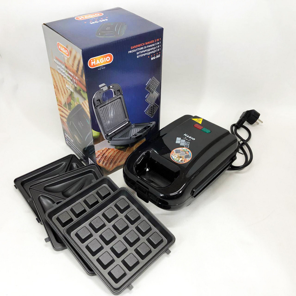 Решітка для смаження овочів, Електричний гриль для вафель, Бутербродниця професійна FP-90 Львів - фото 7