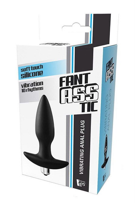 Анальная пробка Dreamtoys FantASSstic с вибропулей, черная Sex Aura Киев - изображение 5
